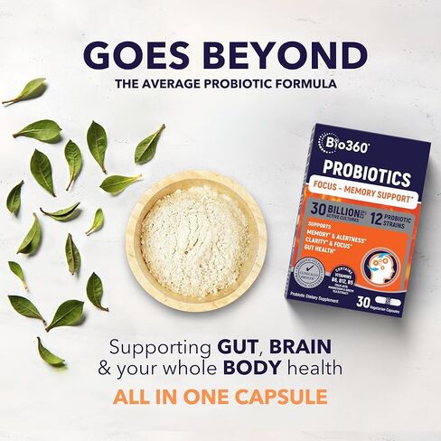 Bio360 Cognitive Support, 30 Vegan Supplements (30 Count (Pack of 1)) in Saudi Arabia