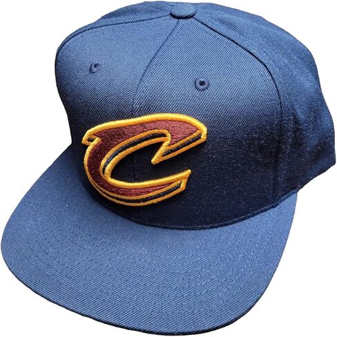 Mitchell & Ness Cleveland Cavaliers History Patches Snapback Adjustable Hat Cap - Navy in Saudi Arabia