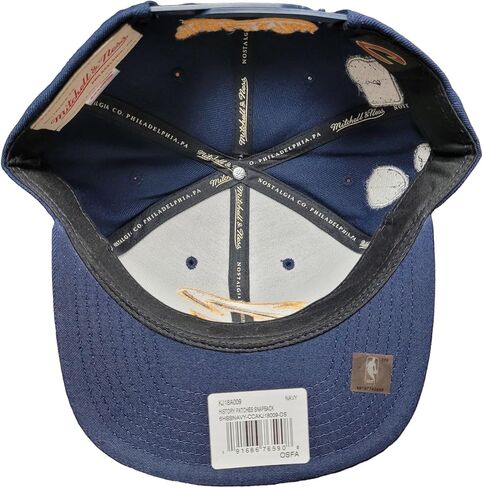 Mitchell & Ness Cleveland Cavaliers History Patches Snapback Adjustable Hat Cap - Navy in Saudi Arabia