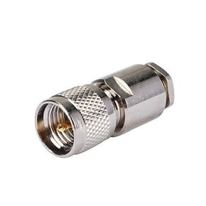 2pcs Rf Wire Coaxial Cable Terminal Copper Alloy Connector Mini-uhf Plug Straight Clamp for Rg58 Lmr195 Rg400 Ships from USA in Kuwait