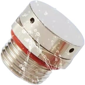 Waterproof Air Vent Valves 1PCS Metal Waterproof Vent Plug Air Pressure Balance Screw Brass Nickel Plated Safety Relief Valve M5 -M16(M8x1.25) in Saudi Arabia