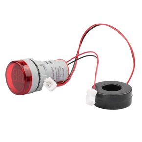 شاشة ديجيتال صغيرة مقياس التيار الكهربائي AD16-22AM AD16-22DSA مصباح مؤشر LED 0-100A 22 مللي متر مع CT (أبيض) in Kuwait