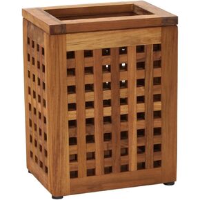AquaTeak Grate Teak Waste Basket in Kuwait