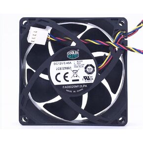 FA08025M12LPA 80x80x25mm 12V 0.45A 4-Wire Cooling Fan in Kuwait