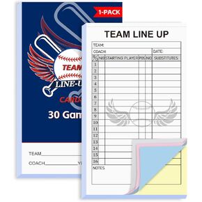 بطاقات تشكيلة البيسبول Archerest 30/60/120/180 مع نسخ خالية من الكربون مكونة من 4 أجزاء، أوراق قائمة 16 لاعبًا مقاس 4.53 × 7.87 بوصة للألعاب، وملحقات تدريب الكرة اللينة للمدربين والحكام in Kuwait