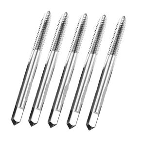2PC Machine Plug Thread Screw Taps 10-24 2-56 4-40 6-32 8-32 UNC Straight Fluted Tap(2-56UCN) in Saudi Arabia