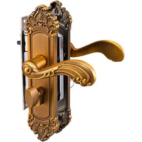 قفل باب خشبي من سبائك الزنك الأوروبي، مقبض باب غرفة النوم البرونزي، قفل مقبض صامت داخلي in Kuwait