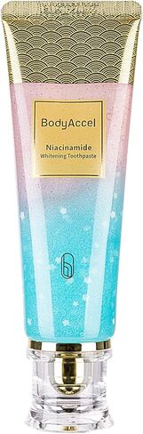 2 Pack BodyAccel Niacinamide Whitening Toothpaste, Triple Whitening Niacinamide Toothpaste, Brightens and Whitens Teeth, Natural Gentle, Fresh Breath in Saudi Arabia