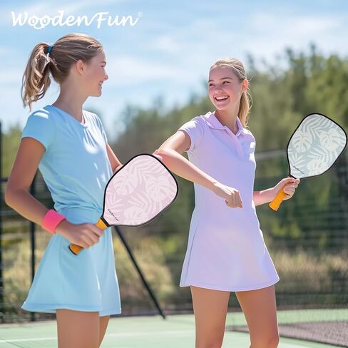 مجموعة Pickleball Paddles مكونة من قطعتين، مجموعة كرة Pickleball معتمدة من الولايات المتحدة الأمريكية مع 4 كرات Pickleball، هدايا للرجال والنساء المبتدئين in Kuwait
