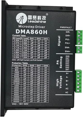 DMA860H AC18~80V DC24-80V 2 phase step driver DSP microstep driver in Saudi Arabia