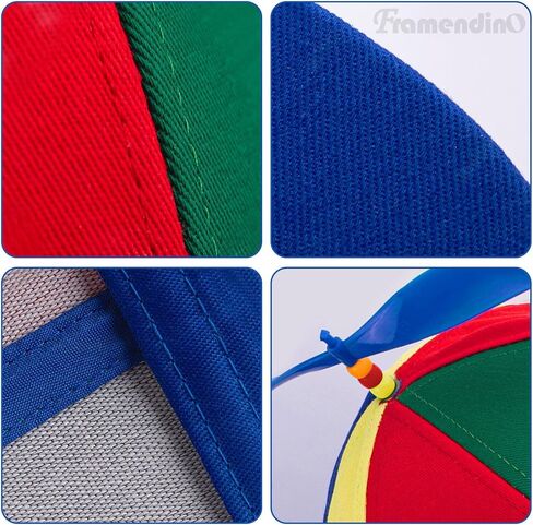 Framendino, 2 Pack Detachable Propeller Top Hat Adult Rainbow Helicopter Baseball Cap in Saudi Arabia