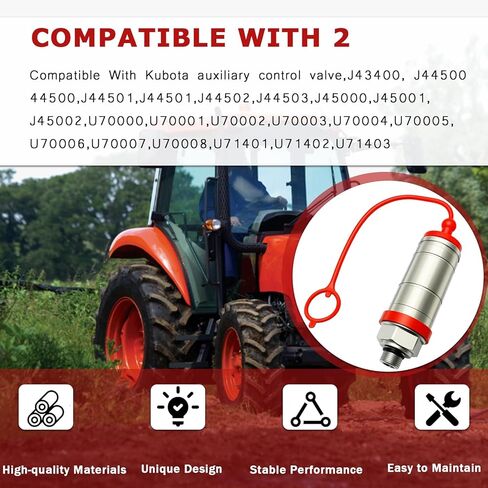 موصل مقرنة الانفصال الهيدروليكي مناسب لجرار Kubota M5140 M6040 M7060 M9540 M8540 M5640 M9960، معدات المزرعة الثقيلة المعدنية سريعة التوصيل ملحقات التركيب الهيدروليكي لاستبدال 3C001-82010 in Kuwait
