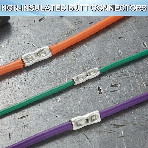 مجموعة موصلات مؤخرة غير معزولة مكونة من 420 قطعة، موصلات سلكية غير معزولة بقياس 24-8 AWG من النحاس الأحمر المعلب، أطراف تجعيد كهربائية من الدرجة البحرية in Kuwait