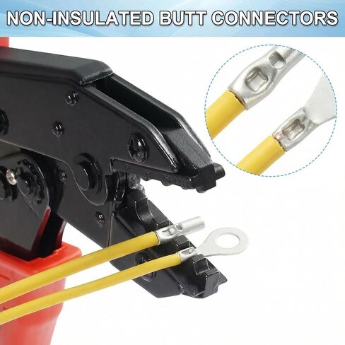 مجموعة موصلات مؤخرة غير معزولة مكونة من 420 قطعة، موصلات سلكية غير معزولة بقياس 24-8 AWG من النحاس الأحمر المعلب، أطراف تجعيد كهربائية من الدرجة البحرية in Kuwait