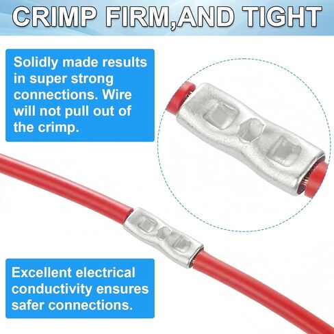 مجموعة موصلات مؤخرة غير معزولة مكونة من 420 قطعة، موصلات سلكية غير معزولة بقياس 24-8 AWG من النحاس الأحمر المعلب، أطراف تجعيد كهربائية من الدرجة البحرية in Kuwait