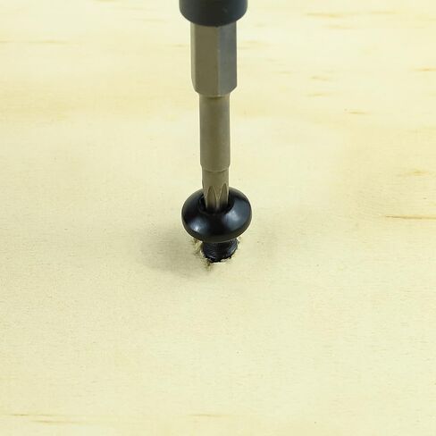 #8 × 3/4 بوصة مسامير معدنية برأس توركس سوداء 100 حزمة، 304 من الفولاذ المقاوم للصدأ 18-8 براغي ذاتية التنصت للمعادن والخشب والبلاستيك، مطلية باللون الأسود، قطعة واحدة من لقمة السائق النجمية متضمنة in Kuwait