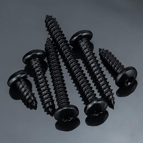 #8 × 3/4 بوصة مسامير معدنية برأس توركس سوداء 100 حزمة، 304 من الفولاذ المقاوم للصدأ 18-8 براغي ذاتية التنصت للمعادن والخشب والبلاستيك، مطلية باللون الأسود، قطعة واحدة من لقمة السائق النجمية متضمنة in Kuwait