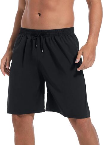 Kinglaman 5 Pack Mens Athletic Gym Workout Shorts Quick Dry Basketball Running Lightweight Shorts in Kuwait