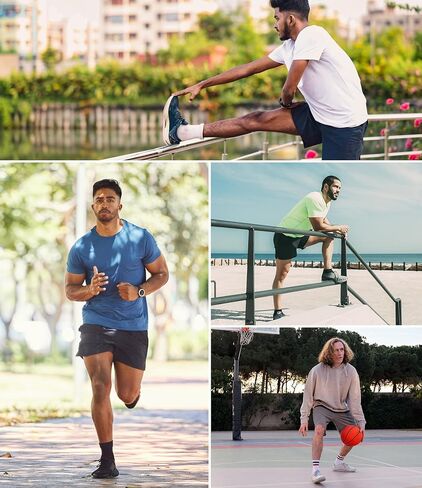 Kinglaman 5 Pack Mens Athletic Gym Workout Shorts Quick Dry Basketball Running Lightweight Shorts in Kuwait