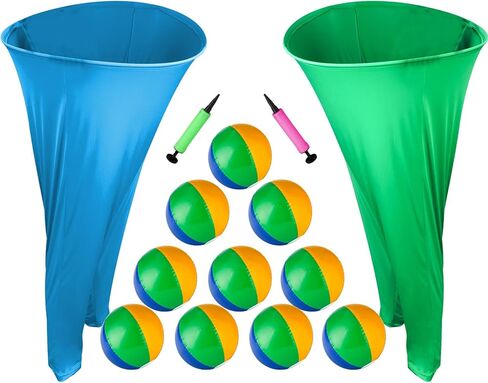 Granny Pants Yard Game, 2 Pcs Oversized Pants Outdoor Game with 10 Bouncy Balls and 2 Pumps, Granny Pants for Adults Backyard Parties Field Day Fun in Saudi Arabia