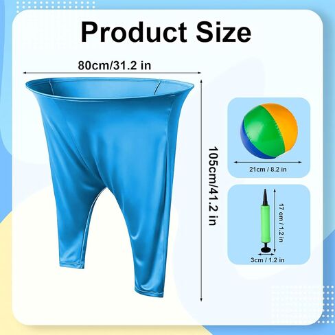 Granny Pants Yard Game, 2 Pcs Oversized Pants Outdoor Game with 10 Bouncy Balls and 2 Pumps, Granny Pants for Adults Backyard Parties Field Day Fun in Saudi Arabia