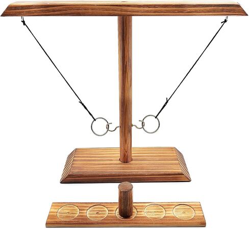 Ring Hook Games for Adults,Hook and Ring Game,Yard Games,Patio Decor,Wooden Hook and Ring Game for Bars,Home,Party,15.5" X 13" Large Size. in Saudi Arabia