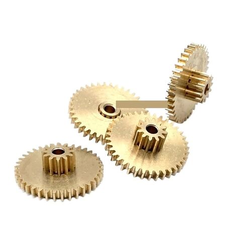 1pcs 0.5M 10T 40T Double Metal Gear 12T 37T Mechanical Copper Gear in Saudi Arabia