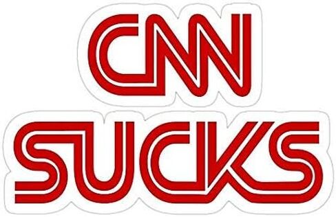 ملصق CNN Sucks!, ملصق CNN - رسم ملصق - مقاوم للماء - مقصوص بالقالب مقاوم للبهتان in Saudi Arabia