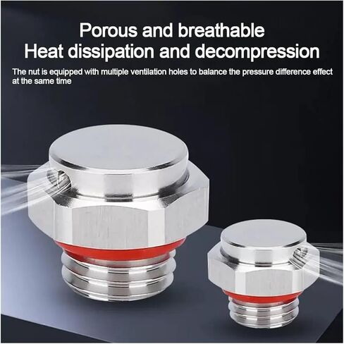 Waterproof Air Vent Valves 1PCS 304 Stainless Steel Waterproof Air Vent Valve M5 M6 M8 M10 M12 Screw(M5X0.8) in Saudi Arabia