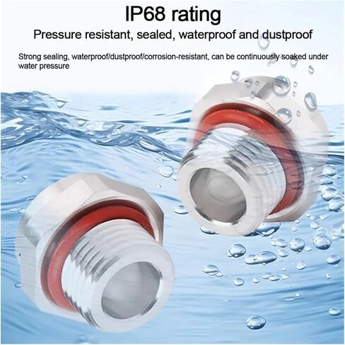 Waterproof Air Vent Valves 1PCS 304 Stainless Steel Waterproof Air Vent Valve M5 M6 M8 M10 M12 Screw(M5X0.8) in Saudi Arabia