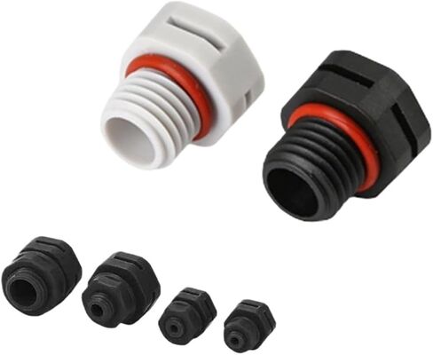 Waterproof Air Vent Valves 10/20pcs Waterproof Vent Plug Screw Air Ventilation M5 - M20 IP68 Nylon Breathable Valve Pressure Balance(White 20pcs,M16x1.5) in Saudi Arabia