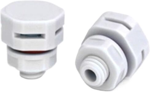 Waterproof Air Vent Valves M5-M40 Plastic Waterproof Air Vent Valve Nylon Led Lamp Vent Plug E-PTFE(Light Grey,M6_4PCS) in Saudi Arabia