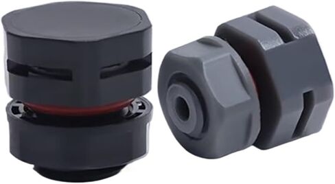 Waterproof Air Vent Valves Waterproof Vent Plug Screw Automatic Exhaust Breather Valve M5 - M24 IP67 Nylon Breathable Pressure(M16x1.5BK,20PCS) in Saudi Arabia