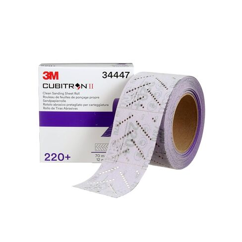 لفة ورق صنفرة نظيفة هوكيت 3M Cubitron II Hookit 34473، درجة 800+، 115 مم × 12 متر، لفة واحدة، طويلة الأمد، قطع حاد، ورقة صنفرة نظيفة لصنفرة السيارات in Saudi Arabia