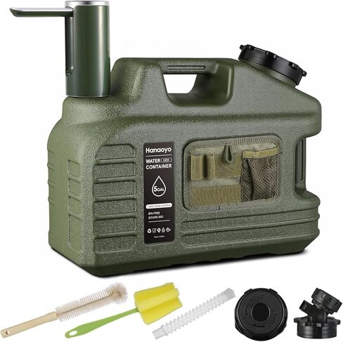 5 جالون تخييم مياه إبريق مع مضخة مياه التحكم في اللمس ، وحاوية مياه التخييم BPA تخزين المياه الحرة مع حنفية ، وخزان المياه المحمولة للمشي ، والتخييم ، والاستخدام المنزلي in Kuwait