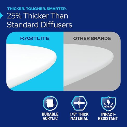 كاستليت مستدير مصباح الظل الناشر-1/8 "قرص أكريليك أبيض سميك مع ثقب مركزي 3/8"-ينعم الأسطوان in Kuwait
