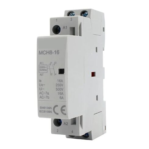 MCH8-16 Modular Contactor, 16A 230V 50/60Hz, 2-Pole DIN Rail Mount, Household AC Control (1NO1NC) in Saudi Arabia