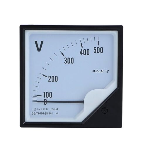 42L6-V التيار المتناوب الفولتميتر 42L6 مؤشر مقياس التيار الكهربائي 250 فولت 300 فولت 450 فولت 500 فولت (450 فولت) in Kuwait