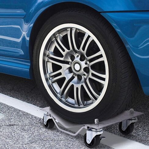 Goplus 4 PCS 4 X 3 Set Wheel Dollies Dolly Tire Skates Vehicle Car Auto Repair Moving Diamond, Gray in Saudi Arabia