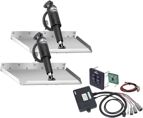 Lenco 12" x 12" Edgemount Trim Tab Kit w/Standard Tactile Switch Kit 12V in Saudi Arabia