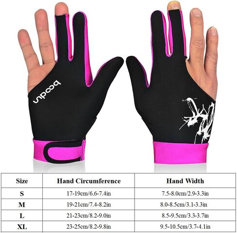 1Piece Billiard Glove 3 Fingers Cue Sports Glove Men Women Billiard Shooters Right Left Interceable Snooker Gloves in Saudi Arabia