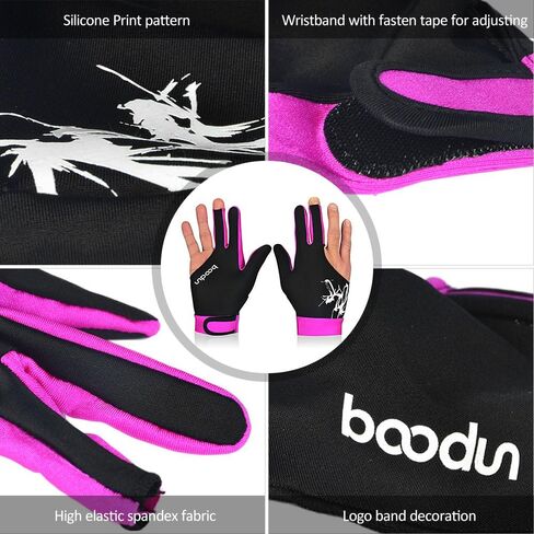 1Piece Billiard Glove 3 Fingers Cue Sports Glove Men Women Billiard Shooters Right Left Interceable Snooker Gloves in Saudi Arabia