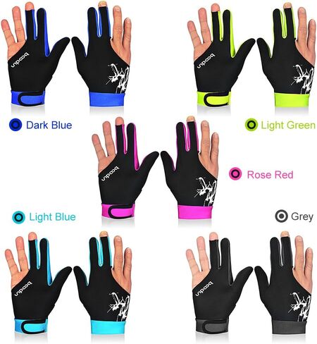 1Piece Billiard Glove 3 Fingers Cue Sports Glove Men Women Billiard Shooters Right Left Interceable Snooker Gloves in Saudi Arabia
