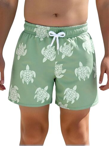SEGT Boys Swim Trunks Sea Turtle Print Bathing Suit for Boy Stretch Quick Dry Swimwear Toddler Beach Board Shorts in Saudi Arabia
