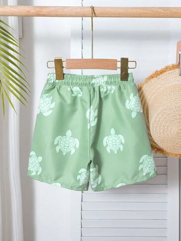 SEGT Boys Swim Trunks Sea Turtle Print Bathing Suit for Boy Stretch Quick Dry Swimwear Toddler Beach Board Shorts in Saudi Arabia