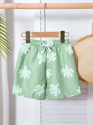 SEGT Boys Swim Trunks Sea Turtle Print Bathing Suit for Boy Stretch Quick Dry Swimwear Toddler Beach Board Shorts in Saudi Arabia