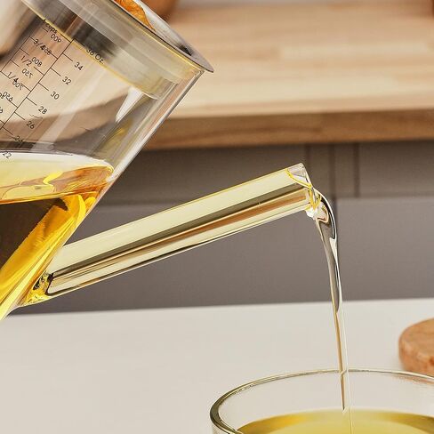 فاصل المرق الزجاجي هايبر سبيس مع غطاء فلتر، فاصل الدهون، فاصل الدواجن، حجم 4 أكواب أو 1000 مل in Kuwait