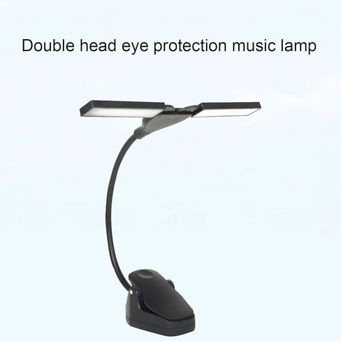مصباح قراءة LED بضوء البيانو قابل لإعادة الشحن مع 3 مستويات سطوع 28 مصباح LED USB شحن خرطوم معدني مرن لحامل الموسيقى in Kuwait
