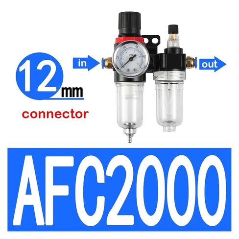 AFC2000 G1/4 air Compressor Oil-Water Separation Filter Element for Pressure reducing Valve Regulator(12mm Connector) in Saudi Arabia
