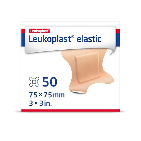 Leukoplast Elastic Fabric Adhesive Bandages, 4-Wing 3 x 3 in., 50 Bandages in Saudi Arabia